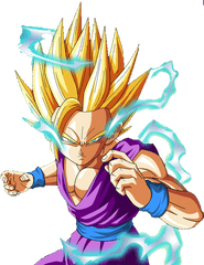 Teen Gohan Super Saiyan 2 Render By - Super Saiyan 2 Gohan Transparent Png