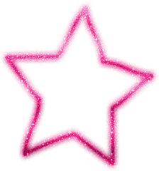 Sparkle Clipart Magenta Transparent Free - Pink Glitter Star Png