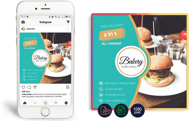 Instagram Banner Templates - Mark Review Product Design Png