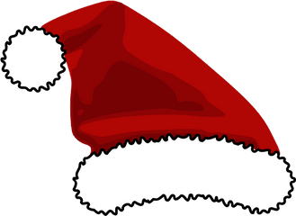 Santa Hat Template Coloring Pages - Christmas Hat Cut Out Png