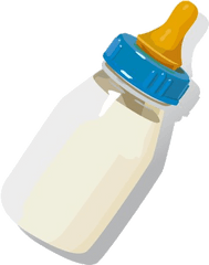 Milk Clipart Formula - Baby Bottle Of Milk Png