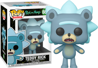 Funko Pop Vinyl Figures - Teddy Rick Blindboxeu Figurine Pop Rick And Morty Png