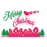 Pink Green Sticker Brand Christmas Free Transparent Image HQ - Free PNG