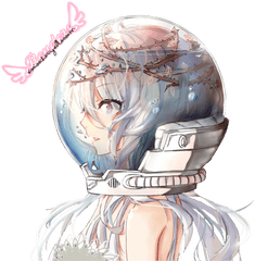 Download Hd Astronaut Girl Render By - Anime Astronaut Girl Drawing Png