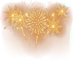 Sparkle Fireworks Gold HD Image Free - Free PNG