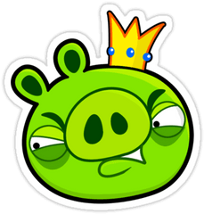 The Pigs Will Take Center Slingshot In Next Angry Birds - Angry Birds Angry King Pig Png