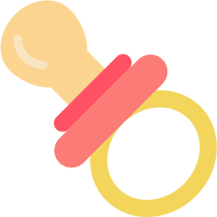 Children Pacifier Tool Tools Toy Babies Pacifiers - Baby Pacifier Icon Png