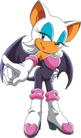 Sonic Bat Series Rouge X The - Free PNG