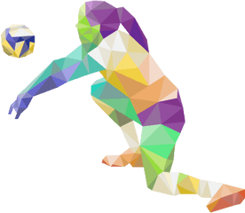 Download Hd Volleyball - Female Volleyball On Fire Clipart Vector Transparent Volleyball Png