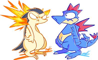 Download Author Comments - Feraligatr Typhlosion Png