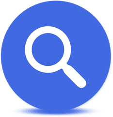 Blue Search For Google - Blue Search Icon Png