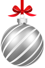 Christmas Ball Png Clipart Image - Silver Christmas Ornaments Clipart