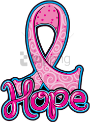 Download Hd Free Png Cute Cancer Ribbon Image With - Hope Cancer Mama Png