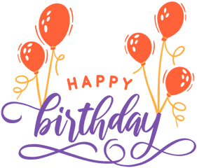 Happy Birthday Lettering - Transparent Png U0026 Svg Vector File Transparent Happy Birthday Lettering