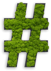 Pictogram Special Symbol Hashtag Reindeer Moss - Hashtag Png