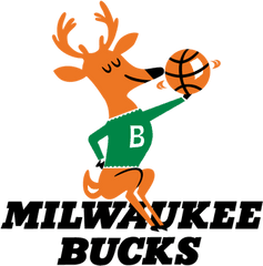 Pin - Milwaukee Bucks Throwback Logo Png