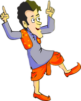 Lohri Cartoon Finger Thumb For Happy Activities - Free PNG