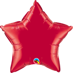 Qualatex 36 Inch Red Star Foil Balloons - Star Shaped Balloons Png