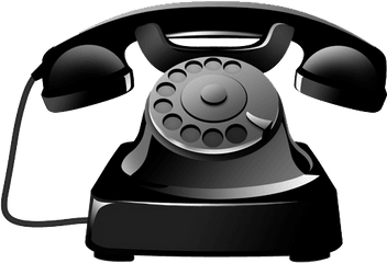 Download Antique Black Telephone Icon Free Png Hd - Telephone Icon