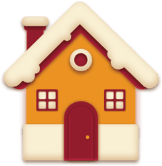 Christmas Home Snow House Icon Png - Christmas Home Icon