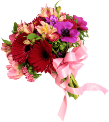 Bouquet Of Flowers In Png - Birthday Flower Bokeh Png