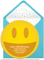 Free Smiley Invitations - Happy Png