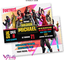 Fortnite Birthday Invitation - Quarantine Fortnite Birthday Poster Png