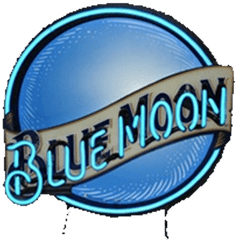 Blue Moon Neon Sign - For Cricket Png