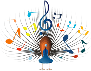 Colorful Music Notes Symbols - Thanksgiving Music Clip Art Musical Note Png