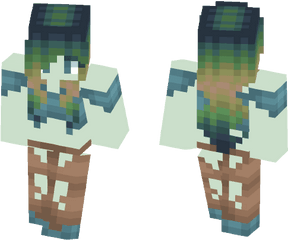 Download Female Minecraft Skins - Human Minecraft Zombie Girl Png