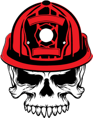 Download Hd Fire Chief Skull Decal - Skull Decals Png