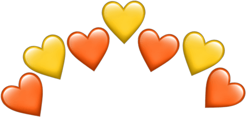 Yellow Orange Yellowheart Sticker - Girly Png