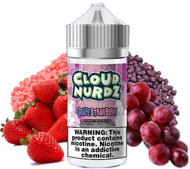 Cloud Nurdz - Cloud Nurdz Grape Strawberry 100ml Png