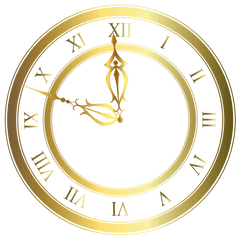 Download Steampunk Clipart Gold - Fancy Clock Transparent Background Png