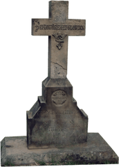 Gravestone Grave - Tombstone Cross Png