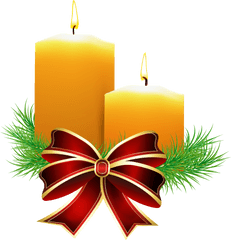 Library Of Christmas Candlelight Vector - Transparent Christmas Theme Png