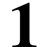 1 Photos Number Free Download PNG HD