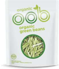 Green Beans Oob Organic - Oob Organic Frozen Beans Png