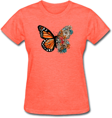 Vintage Monarch Butterfly Nature - Short Sleeve Png