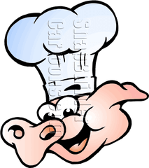 Chef Pig Head Mascot Logo - Cooking Png