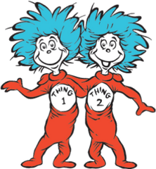 Seuss Png And Vectors For Free Download - Thing 1 And Thing 2 Cut Out