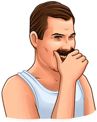 Freddie Stickers Set For Telegram - Cartoon Png