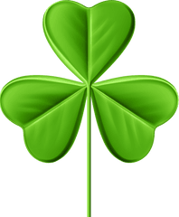 Download Four Leaf Clover Patrick Shamrock Saint Heart Hq Png Green
