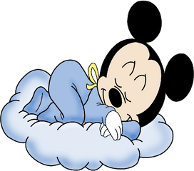 Baby Mickey Mouse Sleeping Png - Baby Mickey Mouse Sleeping