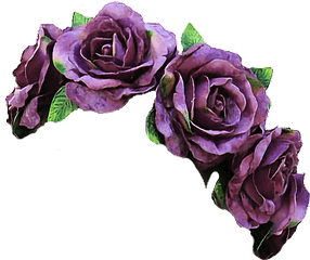 Download Clipart Free Library Vine Flowers Flowercrown - Purple Flower Crown Png