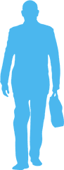 Walking Businessman Silhouette - For Men Png