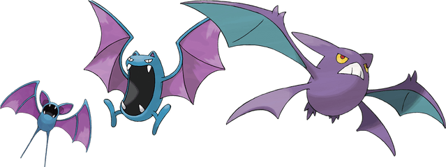 Download Zubat Golbat Y Crobat - Crobat Pokemon Png