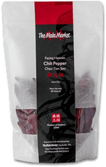 Mala Market Facing Heaven Chili Pepper - Charcoal Png