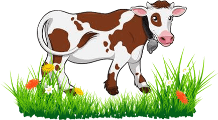 Transparent Cow Png Clipart Cartoon - Jingfm Transparent Cow Clipart