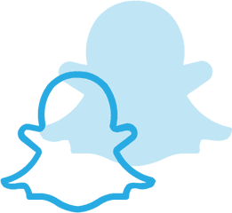 Logo Media Snapchat Social Icon - Snapchat Logo Png Blue